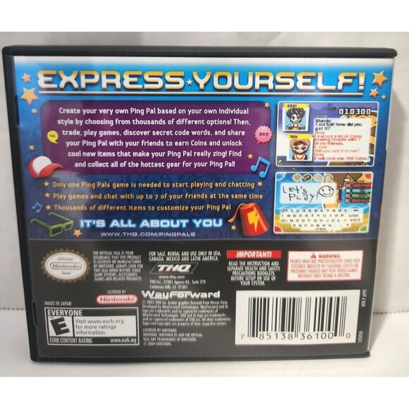 GAME CASE ONLY Ping Pals Nintendo DS No Manual No Game - Picture 2 of 5